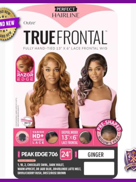 13x6 Lace Front Wig with Glueless Finish, Pre-Plucked Hairline